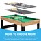 Best Choice Products 2x4ft 10-in-1 Combo Game Table Set w/ Hockey, Foosball, Pool, Shuffleboard, Ping Pong